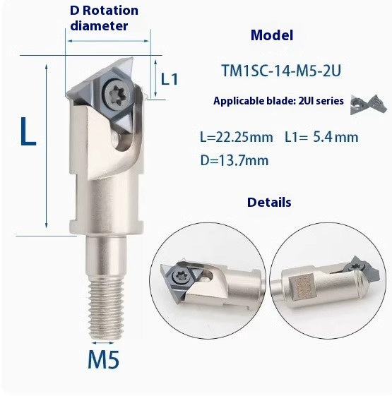 6036 SMT Deep Hole Thread Milling Toolholder Machining Center Single Thread Internal Coolant Milling Tool U-Thread Toolholder 11UI 16UI Shandong Denso Pricision Tools Co.,Ltd.